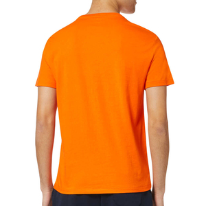 เสื้อยืดผ้าฝ้าย100% ของผู้ชายเสื้อผ้าลำลองออกแบบโลโก้สีทึบสำหรับฤดูร้อน - Product Image 5
