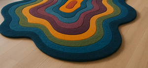 นอตพรมเบสบอลคุณภาพสูงขนแกะแท้หลายสีและปรับแต่งสำหรับห้องนั่งเล่นเด็กห้องสำนักงานโรงแรม - Product Image 2