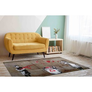 Alfombra con Diseño de Grafiti de Banksy: Arte Abstracto Moderno, Alfombra Antideslizante, Alfombra de Chenilla - Product Image 5