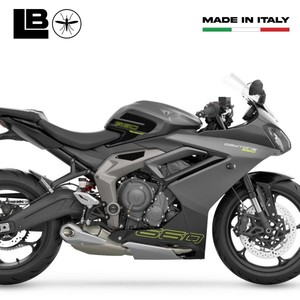 Adesivi Protettivi Laterali per Serbatoio Moto Triumph Daytona 660 - Design 3D - Product Image 3