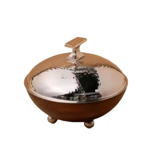 Modern New Hot Selling Unique Design Food Warmer Finest Quality Casserole Hot Pots Middle East Gulf Decor Metal Food Warmers - Product Image 5