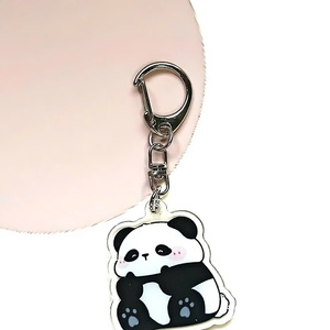 พวงกุญแจอะคริลิคไม้ไผ่รูปแพนด้าน่ารักตกแต่งกระเป๋าอะนิเมะน่ารักและเครื่องประดับแขวนอเนกประสงค์สำหรับนักสะสมของเล่น - Product Image 2