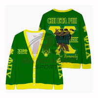 Veste universitaire CHI ETA PHI élégante et confortable en polyester/coton, durable, brodée professionnellement, unie, pour homme