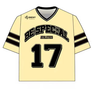 Vintage Quality Printed Breathable Short Sleeve Mesh Double Sided American <b>Football</b> Jersey Oversized Low <b>Price</b> - Product Image 5