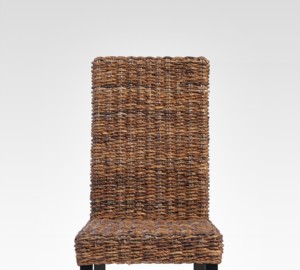 Silla de Comedor de Ratán con Estructura de Madera de Caoba y Tejido de Abacá de Indonesia - Product Image 4