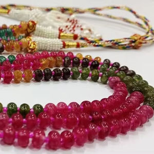 Natural Quartz Multicolor 6mm Rondelle Smooth <b>Beads</b> Layered 18 to 20 Inches <b>Necklace</b> Wholesale Price - Product Image 1