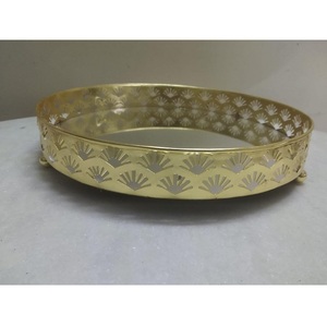 Bandeja de Servicio de Comida de Estilo Tradicional, Calidad Superior, Acabado Brillante, Bandeja de Acero Inoxidable, Decoración de Mesa para el Hogar y Hoteles - Product Image 2