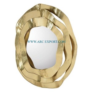 Nuevo espejo de pared de lujo de hierro metálico, decoración del hogar de gran tamaño de calidad premium, espejo de pared de nuevo estilo hecho a mano de India - Product Image 4