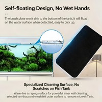 Mini Magnetischer Aquarium-Glasreiniger Doppelseitiger Schrubber für Fischbecken Süßwasser Meerwasser Nano-Community