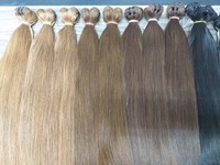 Penjualan Terbaik Bundel Rambut Pakan Ekstensi Rambut Semua Warna 100% Kualitas Tinggi Rambut Manusia Virgin Remy Tidak Kusut
