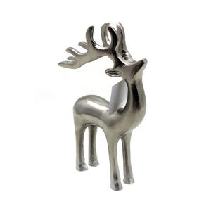 Renne en aluminium fini nickel de haute qualité pour dessus de table maison et décoration de noël ornement en vrac fait à la main - Product Image 2