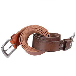 Cinturón de piel auténtica de vaca personalizado para hombre, marca automática, gimnasio, Fitness, logotipo de seguridad, impresión directa de fábrica - Product Image 3