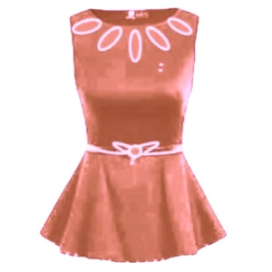 Femmes décontracté sans manches Peplum haut DaisyApparel inde hiver Collection à la mode coton tricoté simple Jersey bouton adulte - Product Image 2