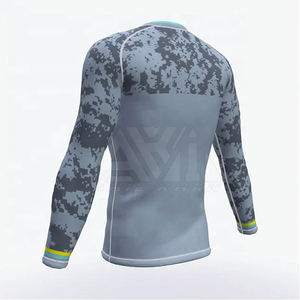 Diseña Tu Propia Camiseta Deportiva de Manga Larga para Hombre, Transpirable, de Spandex/Poliéster, con Colores y Logotipos Personalizados, Alta Calidad - Product Image 2