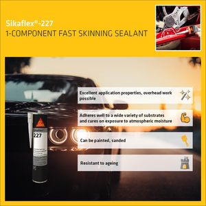 Sikaflex 227 Polyurethane nhanh skinning Sealant 300ml trắng cơ thể ô tô niêm phong, bền & thời tiết kháng - Product Image 3