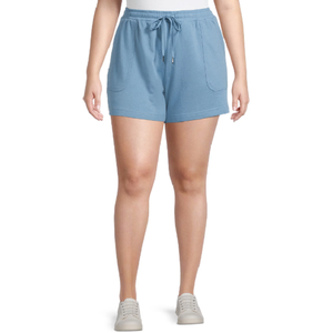 Pantalones cortos deportivos de secado rápido de cintura alta para mujer, transpirables, con logotipo personalizado, patrón BD, encaje teñido liso, estilo de entrenamiento Suelto - Product Image 5