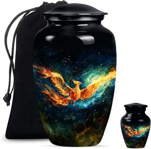 Bird Urns <b>for</b> Adult Female Ashes Keepsake Urn <b>for</b> <b>Men</b> & Women Combo of 1 Large Urn with Velvet <b>Bag</b> and 1 <b>Small</b> Keepsake - Product Image 1