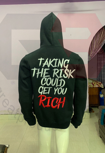 Sudadera con capucha de lana pesada de algodón 100% para hombre, ropa de calle de alta calidad, jersey con estampado único, bordado 3D personalizable XS - Product Image 6