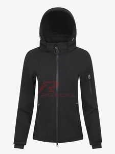 Chaqueta de montar personalizada para mujer, OEM Softshell, duradera, a prueba de viento, que absorbe la humedad, ligera, ajuste flexible, rendimiento ecuestre - Product Image 6