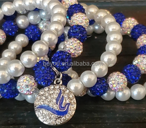 ZPB Zeta 1920 Soror argento lettere greche spilla perla spilla gioielli regali donne più belle - Product Image 4