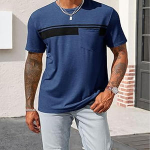 100% algodón de calidad premium con estampado de color sólido se puede personalizar la camiseta de los hombres de impresión - Product Image 3