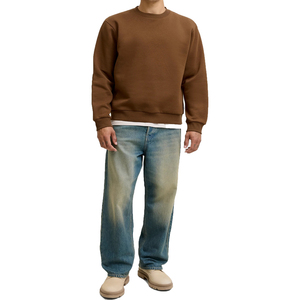 Hombres al por mayor Drop Shoulder Oversized Custom Logo Bordado Sudadera Hombres Sudaderas con capucha Pullover Casual Street Sudaderas - Product Image 6