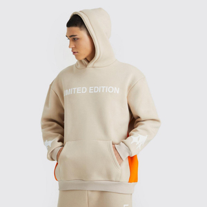 Ensemble de survêtement pour homme en coton 100% avec logo personnalisé, pantalon évasé léger en deux pièces, idéal pour l'hiver - Product Image 4