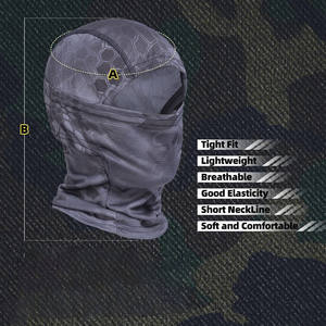 Pasamontañas al por mayor, cortavientos, de color liso, de poliéster, para ciclismo, pasamontañas integral para motocicleta, de alta calidad para exteriores. - Product Image 5