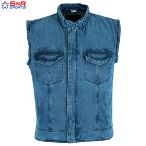 Chaleco vaquero de buena calidad Venta al por mayor Moda Hombre Nuevo diseño Transpirable Alta calidad Mejor color Top Trending Hombres Chaleco vaquero - Product Image 2