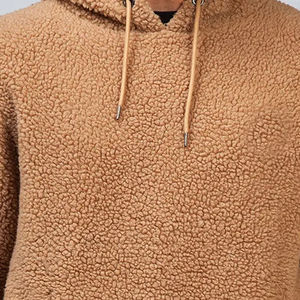 Custom Streetwear Solid Winter Fleece 100% Cotton Half Zipper Heavyweight Oversized <b>Mens</b> <b>Sherpa</b> <b>Hoodies</b> - Product Image 6