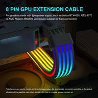 Nouvelle carte graphique pour ordinateur PC CPU 4060 4070 GPU 8P Extension Led 5V 3Pin Bande lumineuse PCIE 8 Pin ARGB Pro RGB Câble