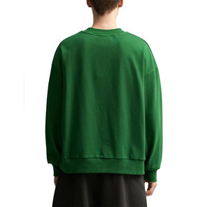 Haute qualité 240gsm hommes sweats à capuche taille XL Polyester/coton polaire hiver sans cordes coupe régulière pull solide Streetwear - Product Image 4