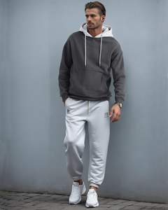 2025 hombres Casual moda Joker sublimación pulóver Sudadera con capucha mejor calidad divertido de gran tamaño transpirable diseño sólido patrón OEM - Product Image 5