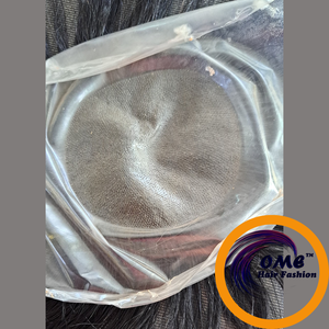 Toupet pour homme en cheveux indiens Remy de 0,06 mm, ondulé naturel et lisse, 5-6 pouces, base en PU, densité 100%, nœuds blanchis - Product Image 3