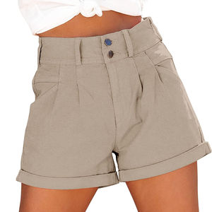 Fashionable Women's <b>High</b> <b>Waist</b> Denim <b>Shorts</b> Summer Casual Wear Super Distressed <b>Jeans</b> <b>Shorts</b> Customizable Women Denim <b>Shorts</b> - Product Image 1