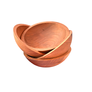 Nouveauté, best-seller, bol à salade en bois d'acacia naturel, poli, écologique, de haute qualité, articles de cuisine en gros, Vietnam - Product Image 3