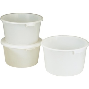 65L HD-Polyethylene <b>Crate</b> with Recessed Handles White 590mm X 330mm by CRAEMER - Product Image 1