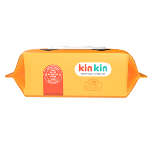 Higiene para bebés y niños, 100 piezas, toallitas húmedas de tela no tejida, limpieza de la piel, toallitas húmedas purificadas para agua de bebé Kinkin Baby - Product Image 6