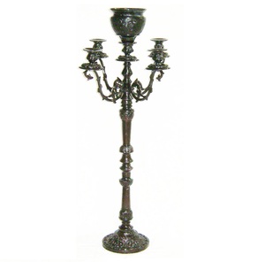 Candélabre en métal meilleur support de bougie pour la décoration de couloir de l'entrée à la maison bougeoir de qualité supérieure fini bronze - Product Image 2