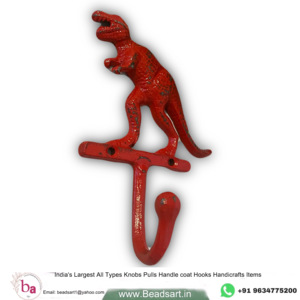 T Rex Vintage Red Distressed Colour Dinosaur Wall <b>Coat</b> & Hat <b>Hooks</b> Keychain Hanger Very Cheap Wholesale Price Available - Product Image 1