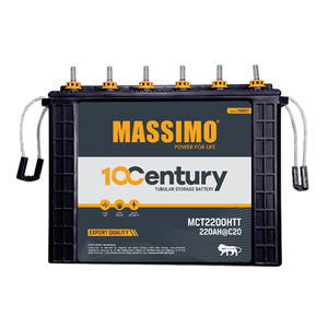 Batería MASSIMO 12V 220Ah aprobada por ISO-Modelo de plomo ácido tubular alto confiable para aplicaciones solares e inversores a la venta - Product Image 1