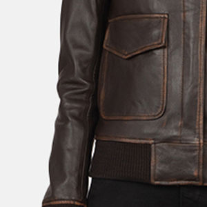 Personalizable de las mujeres al por mayor de moda chaqueta de cuero de las mujeres de moda chaqueta de cuero de la PU de la chaqueta de cuero de alta calidad - Product Image 4