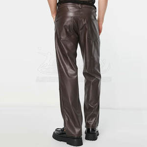 High Quality Casual Wear <b>Men</b> <b>Leather</b> <b>Pants</b> Custom Color Top Selling Streetwear <b>Men</b> <b>Leather</b> <b>Pants</b> - Product Image 4