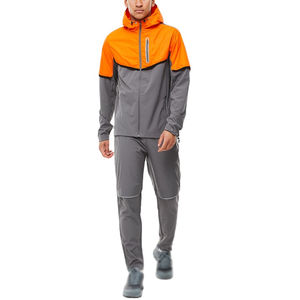 Survêtements de sport en polyester pour homme, survêtement de sport personnalisé, streetwear unisexe, survêtement coupe-vent réfléchissant pour homme - Product Image 5
