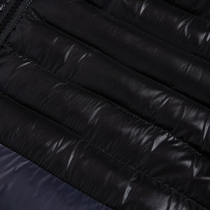 Chaqueta acolchada para exteriores de poliéster negro personalizada Unisex para hombre, impermeable, con cierre de cremallera, cuello de oveja, transpirable, informal - Product Image 4