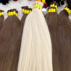 Extensiones de Cabello Humano Vietnamita 100% Virgen, Ondulado, Doble Trama a Máquina, la Mejor Calidad para Mujeres Negras - Product Image 2