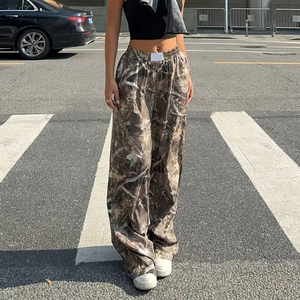 Pantalon de survêtement ample personnalisé pour femme, imprimé jungle, décontracté, jogging, entraînement - Product Image 4