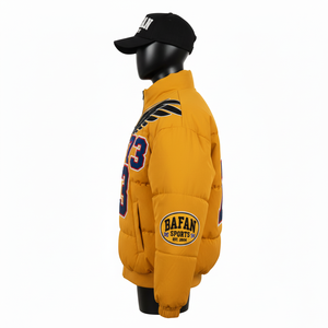 Blouson matelassé pour femme, tissu en nylon et polyester de haute qualité, panneaux matelassés, rembourrage chaud, logo personnalisé, blouson matelassé pour femme - Product Image 3