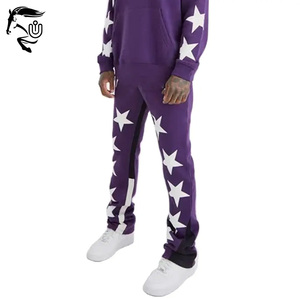 สเวตเตอร์แบบสวมหัวขนาดใหญ่สำหรับทุกเพศ3D โลโก้ผ้าฝ้าย GSM สำหรับพิมพ์พัฟออกแบบได้ตามต้องการกางเกงวอร์มทรงพลัสไซส์ฤดูหนาว - Product Image 4