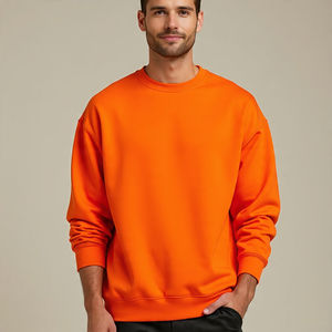 Tallas grandes Pullover Sudaderas Deportes Tela pesada 400 GSM Pullover Cuello redondo Sudaderas Hombres - Product Image 6